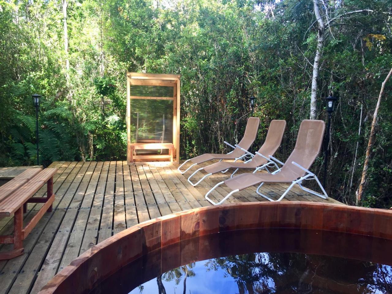 Cabanas Nutrias Patagonicas Puelo River Exterior foto
